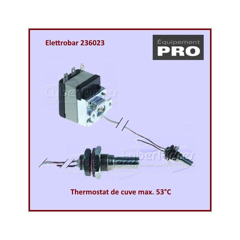 Thermostat de cuve max. 53°C Elettrobar 236023 CYB-302692