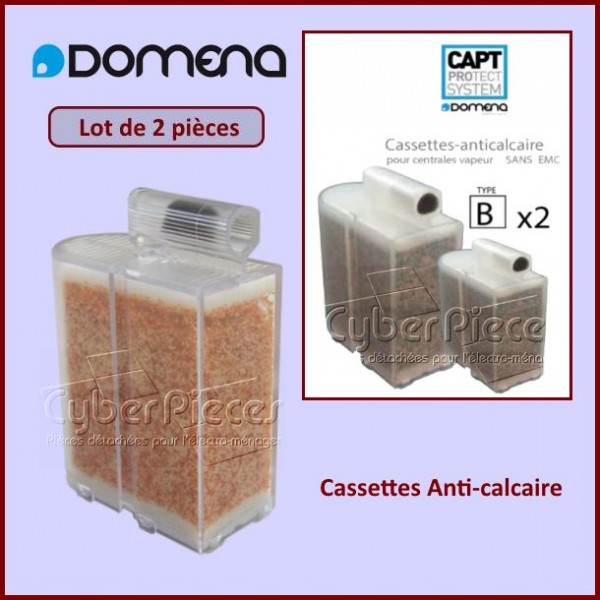 Cassette anticalcaire type d par 2 pour Table a repasser Domena