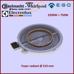 Foyer Radiant 210mm double zone 2200+750W Ego 10.51211.044 CYB-042796