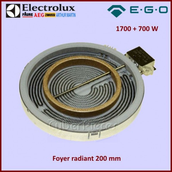 Foyer Radiant 200mm double zone 1700+700W Ego 1058211044 CYB-156530