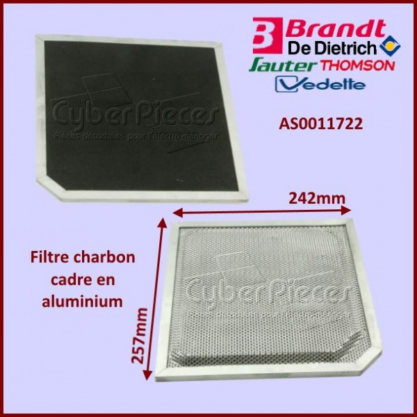 Filtre charbon antiodeurs 470x970 mm à découper (484000008525