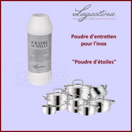 Produit d'entretien pour l'inox "Poudre des étoiles" Lagostina CYB-360142