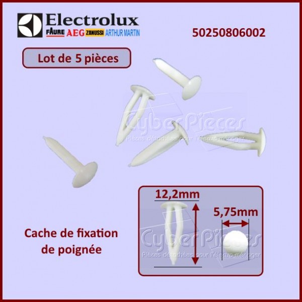 Cache des fixations de poignée Electrolux 50250806002 CYB-109086