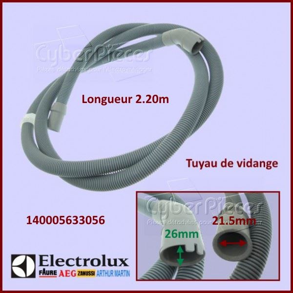 Tuyau de vidange 2.20m Electrolux 140005633064 CYB-088220