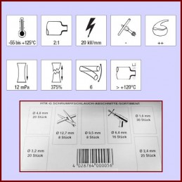 Assortiment de 63 gaines Thermorétractables CYB-232982