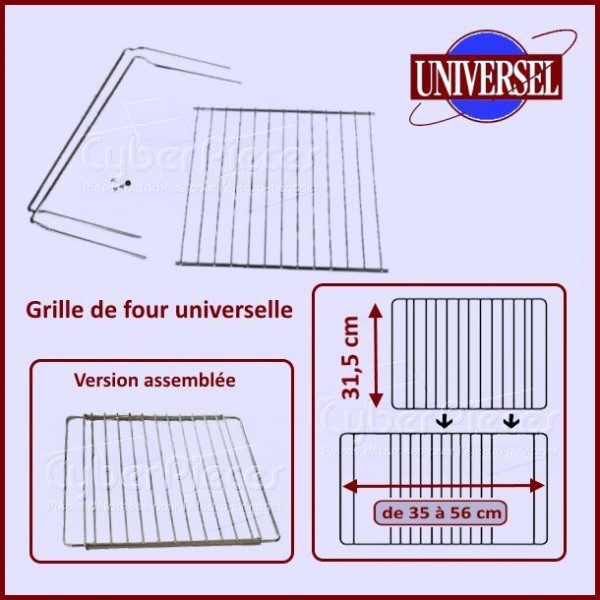 Grille de four extensible 320x350 à 560mm maximum