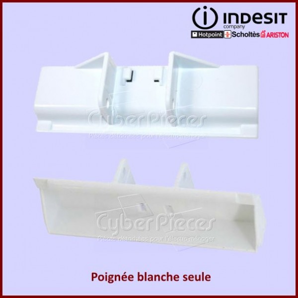 Poignée Blanche seule Indesit C00044653 CYB-047722