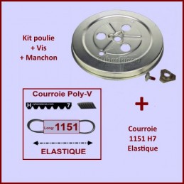 Courroie 1151h7 + Kit Poulie GA-106108