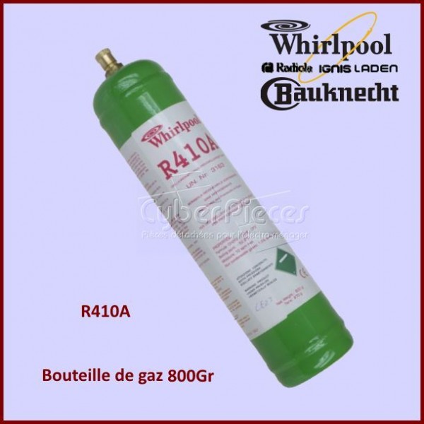 R410A Bouteille de gaz de 800Gr - Pièces réfrigérateur & congélateur