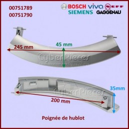 Poignée de hublot Bosch 00751789 CYB-014571