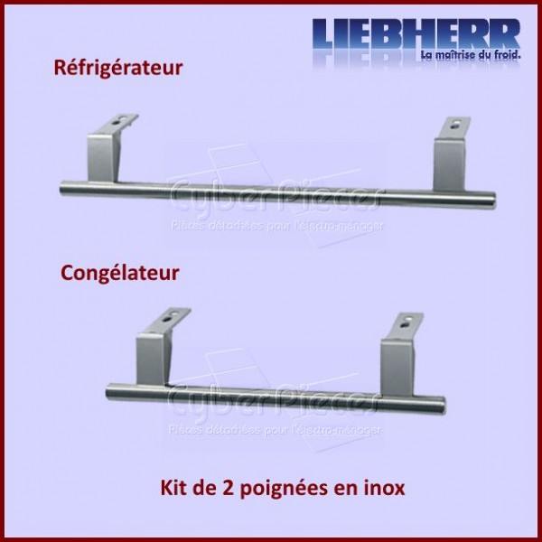 Kit poignées en inox Liebherr 9031136 CYB-286572