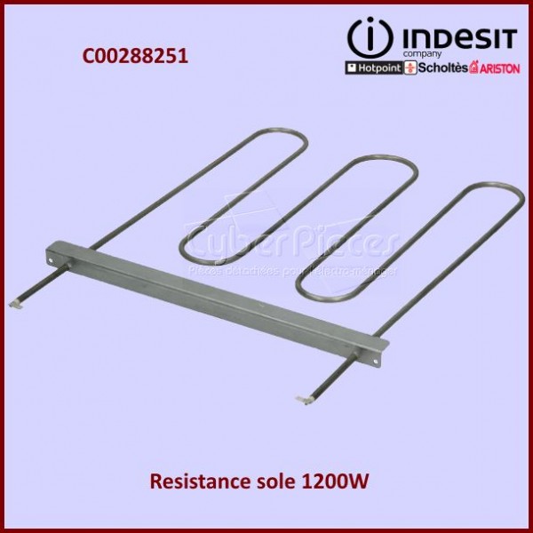 Résistance de sole 1200W Indesit C00288251 CYB-321747