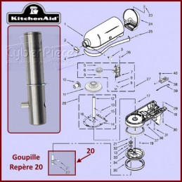 Goupille du planétaire Kitchenaid 3184052 CYB-265768