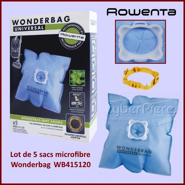 Lot de 5 sacs aspirateur Wonderbag 