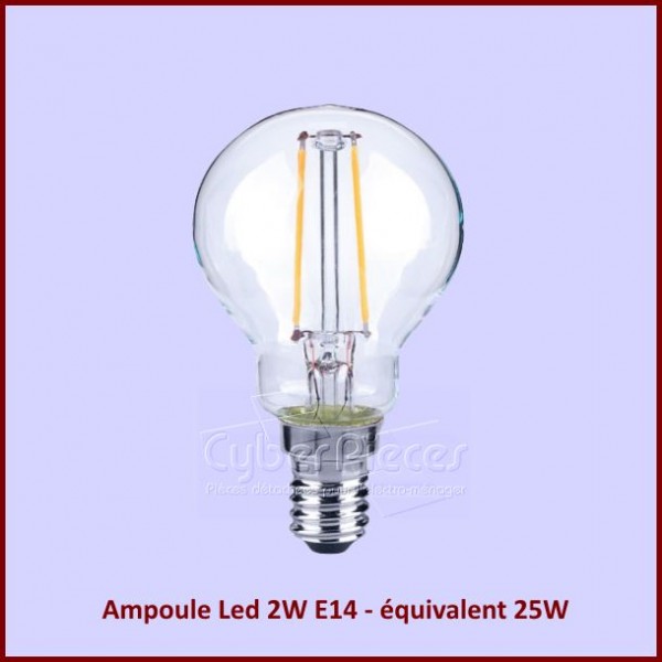 Ampoule Led 2W E14 - équivalent 25W - Globe 45mm CYB-255325