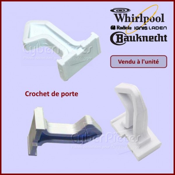 Crochet de porte Whirlpool 481241719193 - Pièces machine à laver