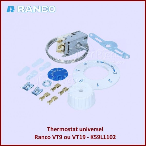 Thermostat Ranco VT9 ou VT19 - K59L1102 CYB-014106