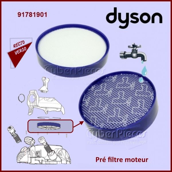 Filtre pre-moteur aspirateur DYSON DC33C