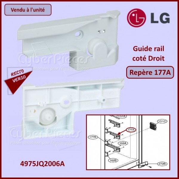 Guide rail assemblé Droit LG 4975JQ2006A CYB-271387