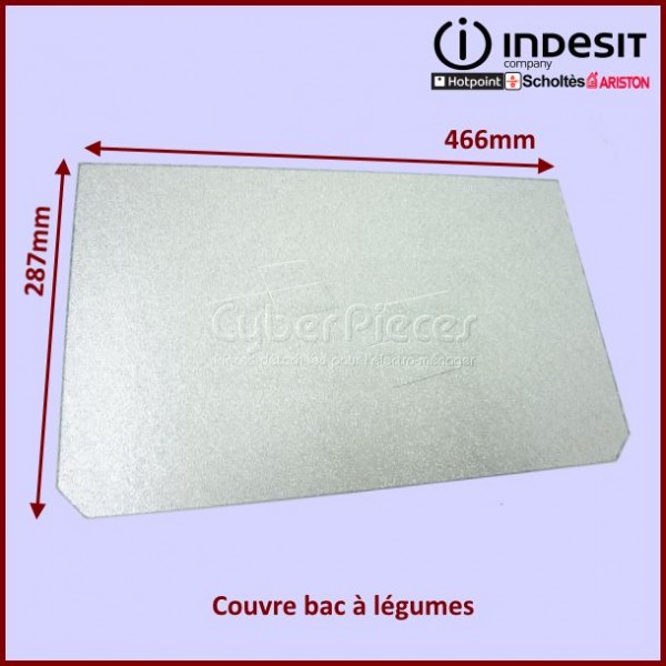 Clayette en verre 466x287x4mm Indesit C00089516 CYB-323505