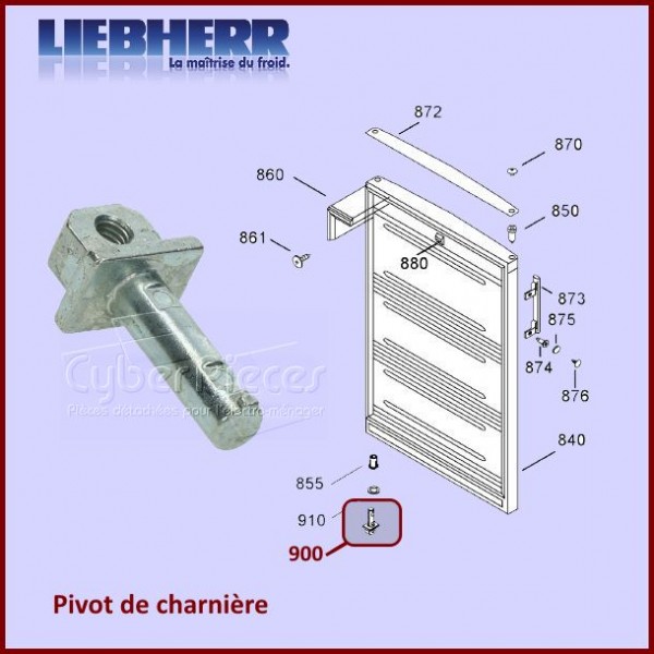 Gond charniere de porte Liebherr 7042906 CYB-371506