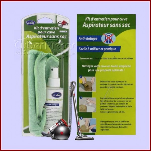 Kit d'entretien pour cuve d'aspirateur sans sac CYB-063166