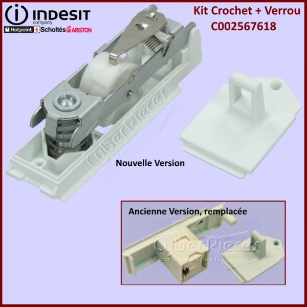Kit Crochet + Blocage Hublot Indesit C00257618 CYB-065481