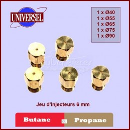 Kit d'injecteurs standard gaz Butane 6mm CYB-016636