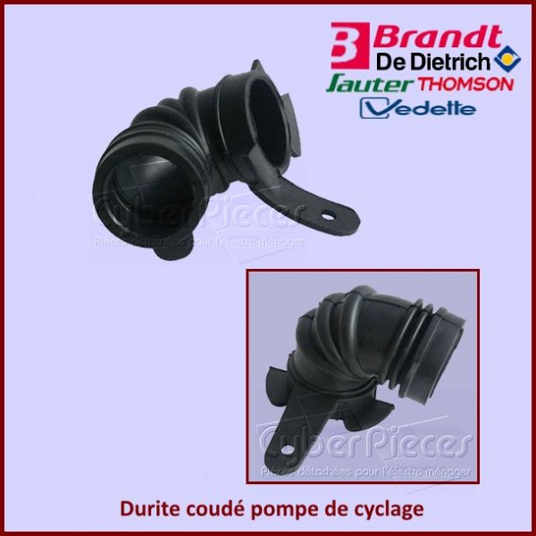 Durite coudé pompe de cyclage Brandt 32X3307***épuisé*** CYB-149280