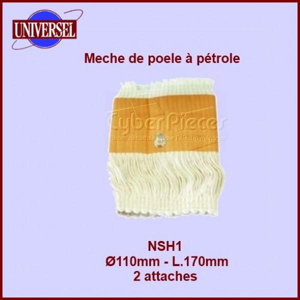 NSH1 Mèche de poêle à pétrole 2 attaches 110x170mm CYB-011709