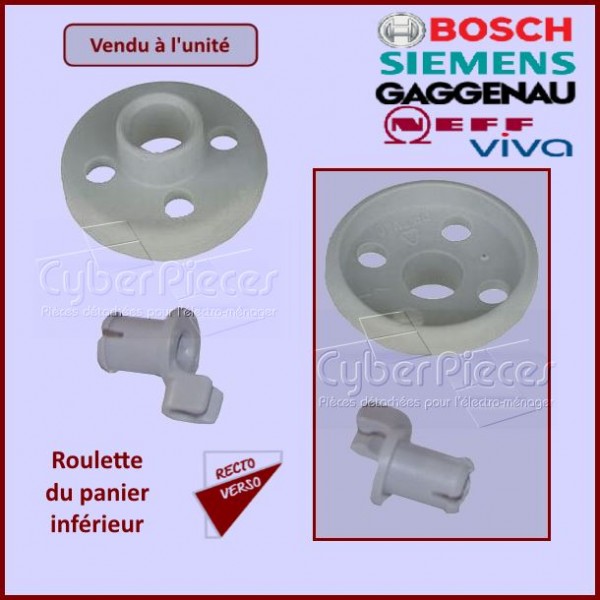 Roulette avec Axe du panier Inférieur Bosch 00066320 Roulette avec Axe du panier Inférieur Bosch 00066320