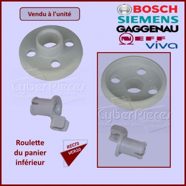 roulette ADAPTABLE panier inferieur lave vaisselle bosch siemens 00066320