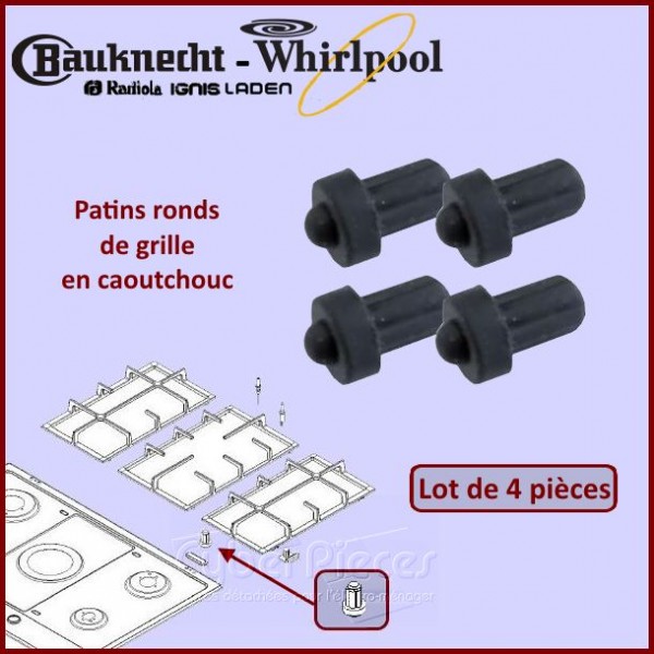 Patin de grille en caoutchouc Whirlpool 484000000949 CYB-196949