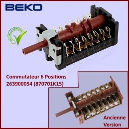 Commutateur 6 positions Beko 263900054 (870701K15) CYB-055956