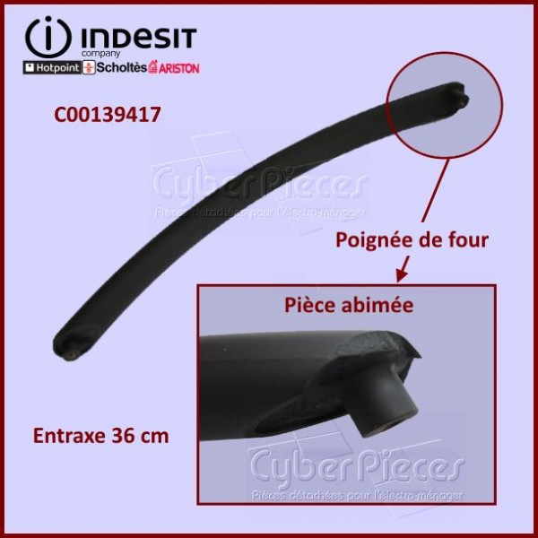 Poignée Indesit C00139417***Pièce neuve - abimée*** Poignée Indesit C00139417***Pièce neuve - abimée***