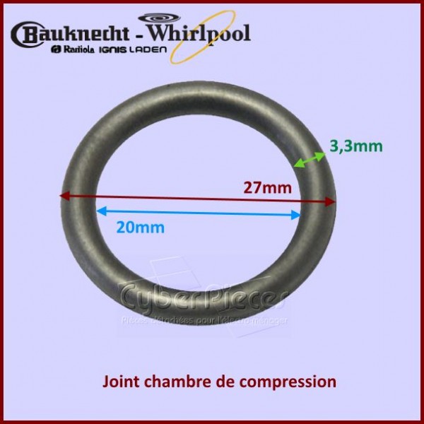 Joint torique 27x20x3,5mm Whirlpool 481953058026 CYB-207492