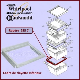 Cadre de clayette du Bac Inferieur Whirlpool 481241828359 CYB-194181