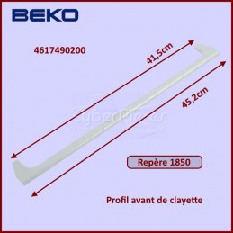 Profil avant de clayette Beko 4617490200 CYB-194150