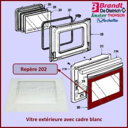 Vitre extérieure Brandt 75X7903 CYB-245609