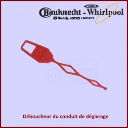 Deboucheur du conduit de degivrage Whirlpool 481969028169 CYB-207881