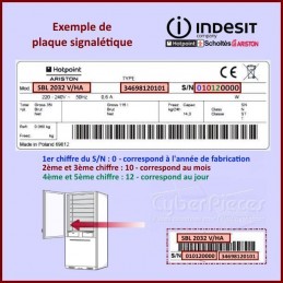 Carte d'affichage Indesit C00282368 GA-119740