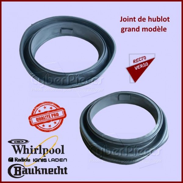 Joint de Hublot qualité PRO Whirlpool 481246668784 CYB-080255