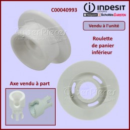 Roulette de panier inférieur Indesit C00040993 CYB-315104