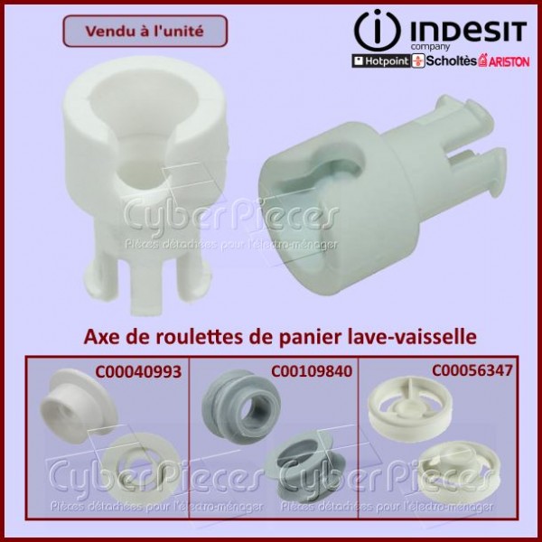 Axe de roulette de panier Indesit C00104638 CYB-053402