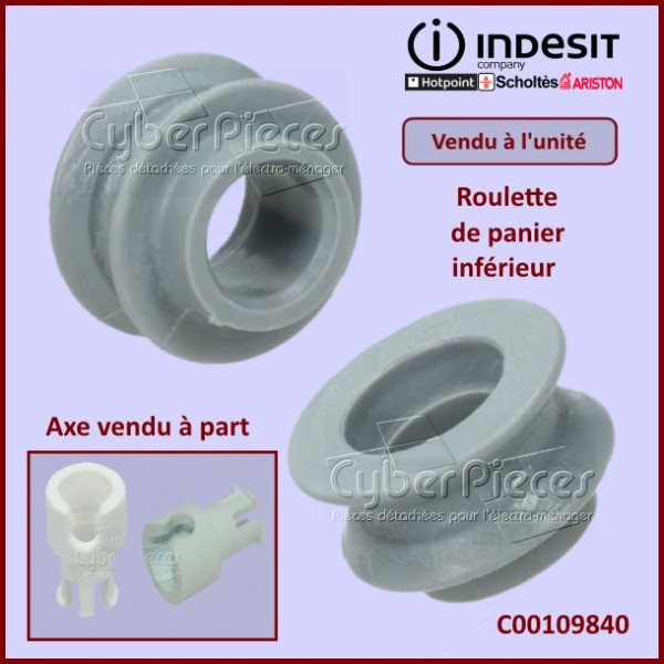 Roulette de panier supérieur Indesit C00109840 CYB-315111