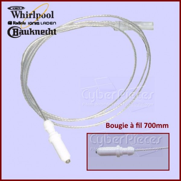 Bougie avec Cable Whirlpool 481985023108 CYB-015172