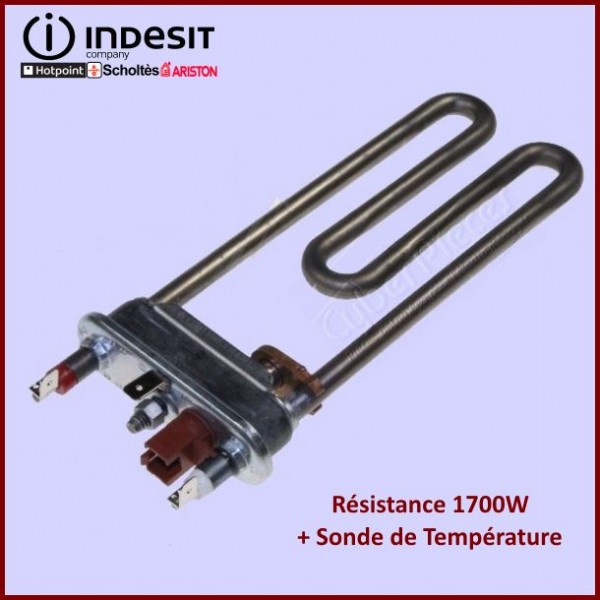 Résistance 1700W + Sonde de T° Indesit C00273396 CYB-002523