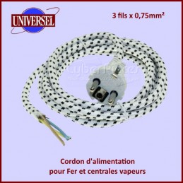 Cordon d'alimentation 3x0,75mm pour Centrales vapeurs CYB-406499