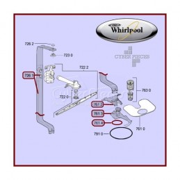 Couvercle Du Filtre Tamis Whirlpool 481241818337 CYB-081832