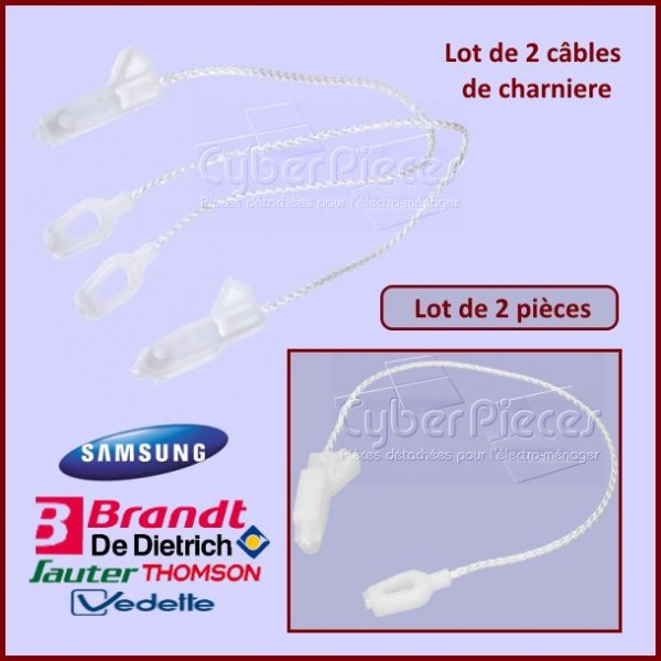 Lot de 2 câbles charniere Brandt 32X3511 CYB-149488